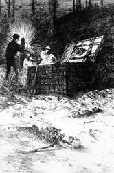 El escarabajo de oro, ilustración de la historia de Edgar Allan Poe